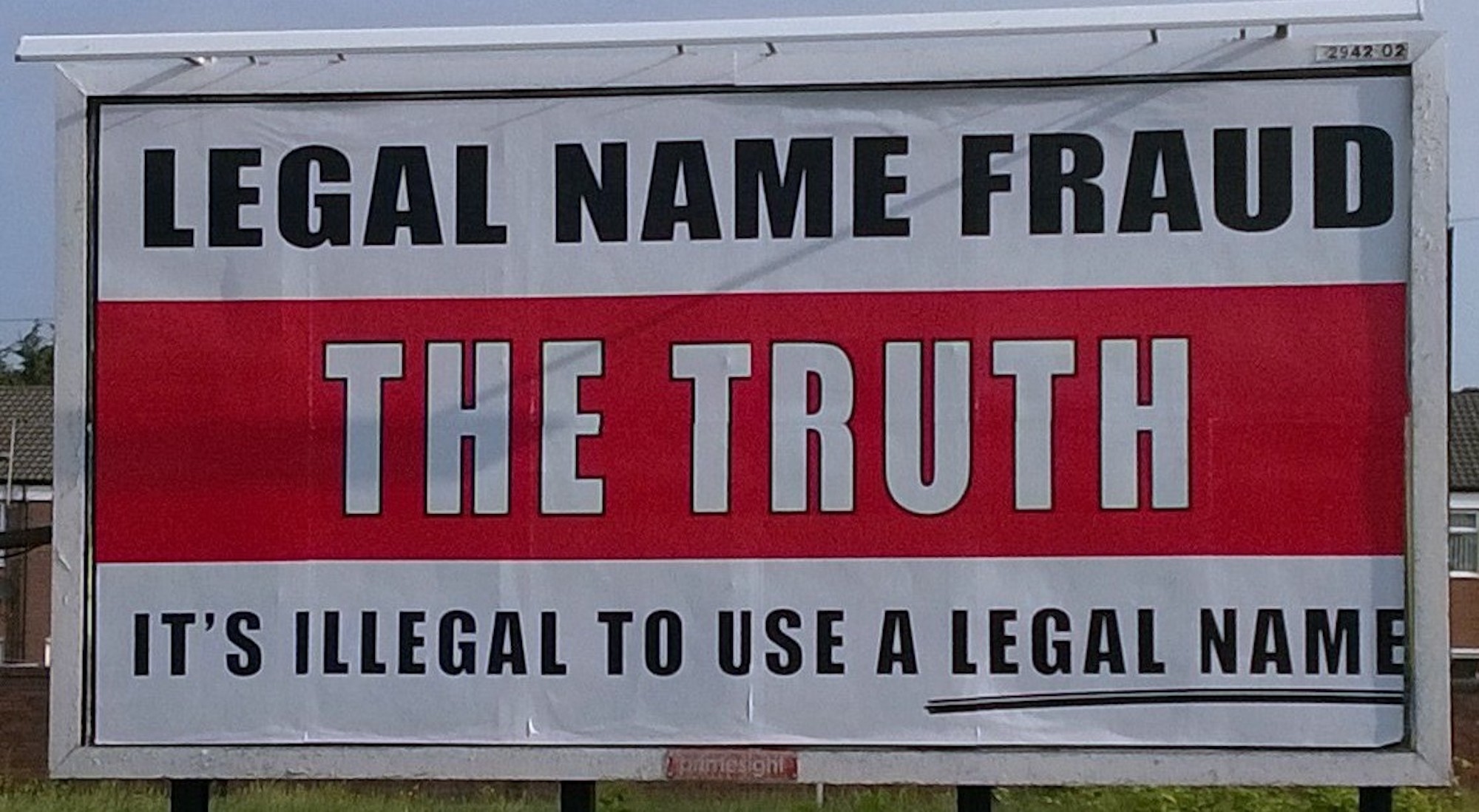 Legal name fraud poster